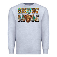 Heather Grey show mom scottish cattle Premium Sweatshirt - BarkalooDesign