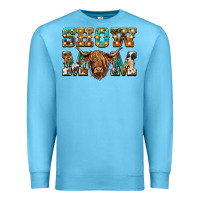 Ocean Blue show mom scottish cattle Premium Sweatshirt - BarkalooDesign