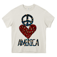 Cream Peace Love America Heavy Core Tee - Bettercallsaul