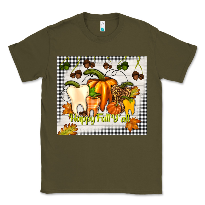 Happy Fall Y'all Teeth Classic Tee by TumblerDesignByShophia | Teevron