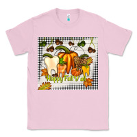 Bubblegum Pink happy fall y'all teeth Classic Tee - TumblerDesignByShophia
