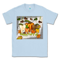 Dusty Blue happy fall y'all teeth Classic Tee - TumblerDesignByShophia