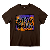 Chocolate Brown witchy mama Heavy Core Tee - JahusDesignShop