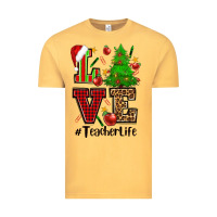 Vintage Mustard love teacher life christmas Vintage Tee - CowGirlArtShop