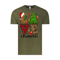 Vintage Olive love teacher life christmas Vintage Tee - CowGirlArtShop