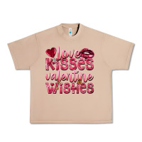 Burro Love kisses Valentine wishes Valentine's Day Urban Heavy Tee - HowdyJamesFarm
