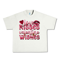 Pistachio Love kisses Valentine wishes Valentine's Day Urban Heavy Tee - HowdyJamesFarm