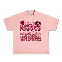 Salmon Love kisses Valentine wishes Valentine's Day Urban Heavy Tee - HowdyJamesFarm