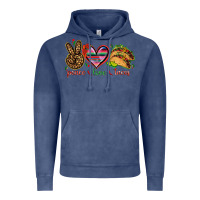 Vintage Denim Peace love tacos Mexico Vintage Hoodie - HowdyJamesFarm