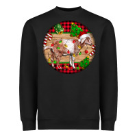Black Nubian Goat Christmas Heavyweight Sweatshirt - LillyAllenDesigns