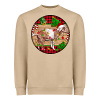 Nubian Goat Christmas Heavyweight Sweatshirt | Teevron