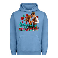 Pigment Pebble Blue where is my romeo Urban Hoodie - AdoDesignShop