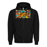 Black bulldozer sippy Zipper Hoodie - Artiststas