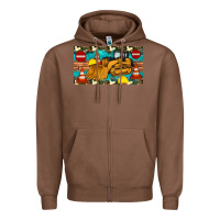 Chestnut bulldozer sippy Zipper Hoodie - Artiststas