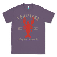 Lavender Louisiana Crawfish T Laissez le bon temps rouler Classic Tee - longCreatives