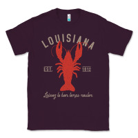 Plum Louisiana Crawfish T Laissez le bon temps rouler Classic Tee - longCreatives