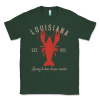 Sports Green Louisiana Crawfish T Laissez le bon temps rouler Classic Tee - longCreatives