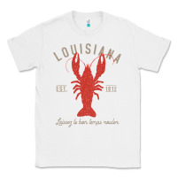 White Louisiana Crawfish T Laissez le bon temps rouler Classic Tee - longCreatives