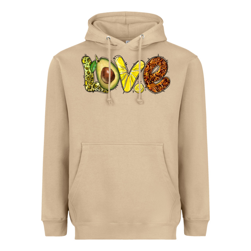 Love Avocado Heavyweight Hoodie by BarkalooDesign | Teevron