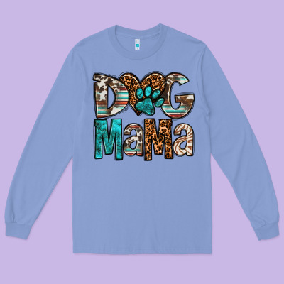 Dog Mama Long Sleeve Tee Designed By Oliviacreatesart