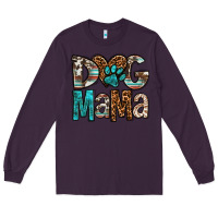 Plum dog mama Long Sleeve Tee - OliviaCreatesArt