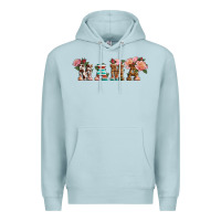 Blue Mist western mama pink roses Mother's Day Premium Hoodie - LillyAllenDesigns