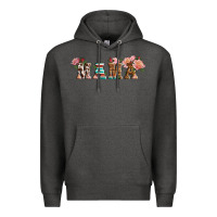 Charcoal Heather western mama pink roses Mother's Day Premium Hoodie - LillyAllenDesigns