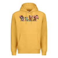 Mustard western mama pink roses Mother's Day Premium Hoodie - LillyAllenDesigns