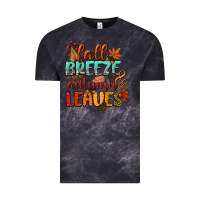 Cloud Black fall breeze and autumn leaves Vintage Tee - CowGirlArtShop
