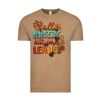 Vintage Coffee fall breeze and autumn leaves Vintage Tee - CowGirlArtShop