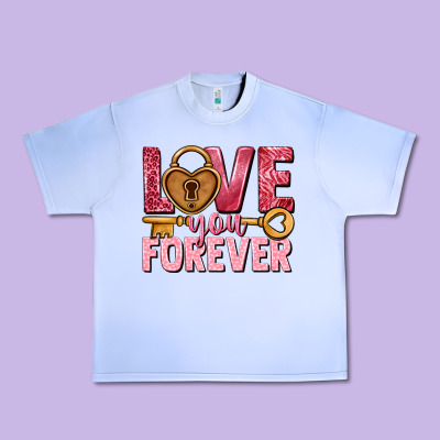 Love You Forever Valentine's Day Urban Heavy Tee Designed By Howdyjamesfarm