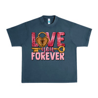 Midnight Navy Love you forever Valentine's Day Urban Heavy Tee - HowdyJamesFarm