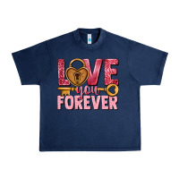Navy Love you forever Valentine's Day Urban Heavy Tee - HowdyJamesFarm