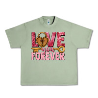 Oil Green Love you forever Valentine's Day Urban Heavy Tee - HowdyJamesFarm