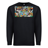 Black happy birthday alpaca blue cup Premium Sweatshirt - BarkalooDesign