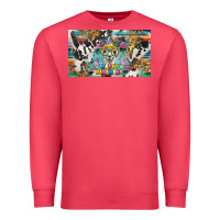 Cardinal happy birthday alpaca blue cup Premium Sweatshirt - BarkalooDesign