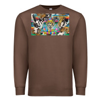 Chestnut happy birthday alpaca blue cup Premium Sweatshirt - BarkalooDesign