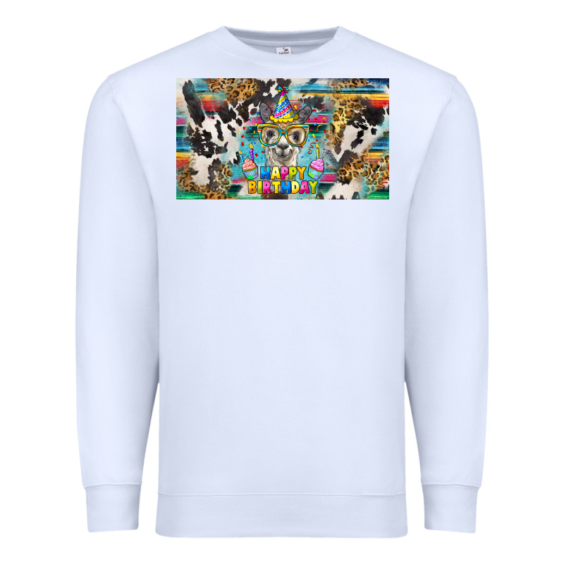 Happy Birthday Alpaca Blue Cup Premium Sweatshirt by BarkalooDesign | Teevron