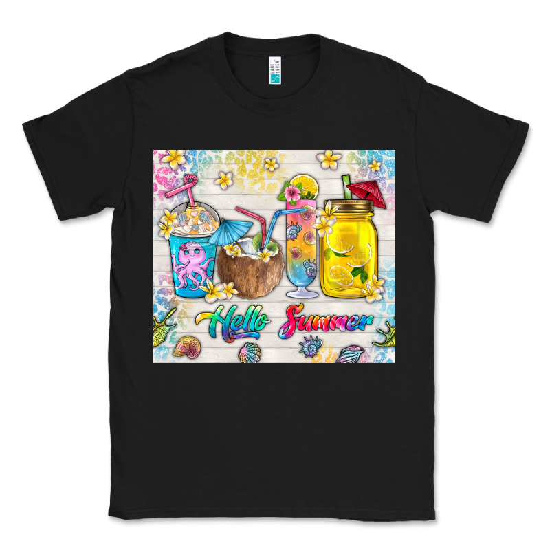 Hello Summer Coffee Cups Classic Tee by TumblerDesignByShophia | Teevron