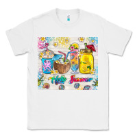 White hello summer coffee cups Classic Tee - TumblerDesignByShophia