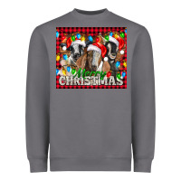 Storm Merry Christmas  With Goats Heavyweight Sweatshirt - LillyAllenDesigns