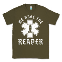 Army Green Emt, Ems And Paramedic We Race the Reaper Classic Tee - longCreatives