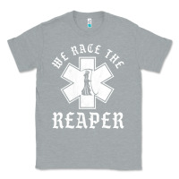Heather Grey Emt, Ems And Paramedic We Race the Reaper Classic Tee - longCreatives