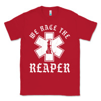 Red Emt, Ems And Paramedic We Race the Reaper Classic Tee - longCreatives