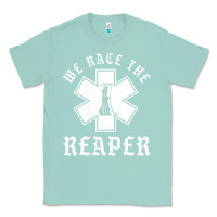 Seafoam Emt, Ems And Paramedic We Race the Reaper Classic Tee - longCreatives