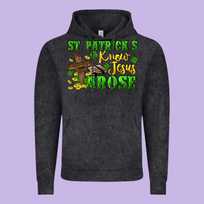St. Patrick's Know Jesus Arose Vintage Hoodie Designed By Cowgirlartshop
