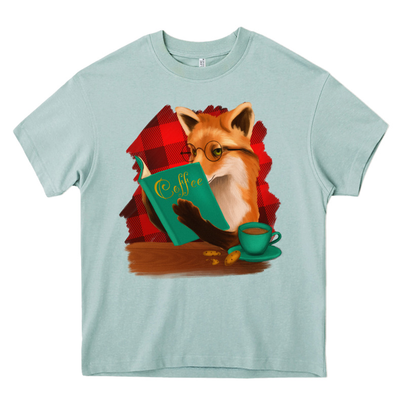 Fox With Coffee Heavy Core Tee by Bettercallsaul | Teevron