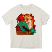 Cream Fox with Coffee Heavy Core Tee - Bettercallsaul