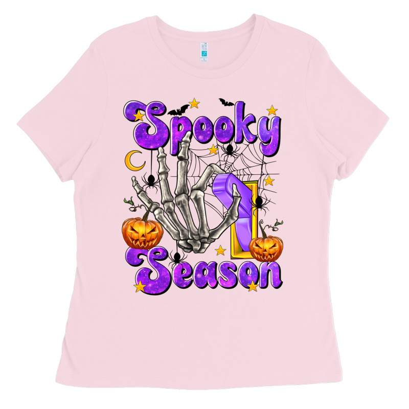 Spooky Season On Ladies Tee by texasbilliewilder | Teevron