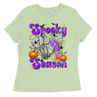Matcha Spooky Season On Ladies Tee - texasbilliewilder